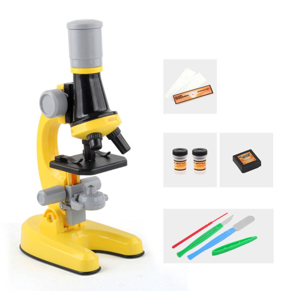 Children's High-definition Microscope Science Experiment Toy yellow - Image 3