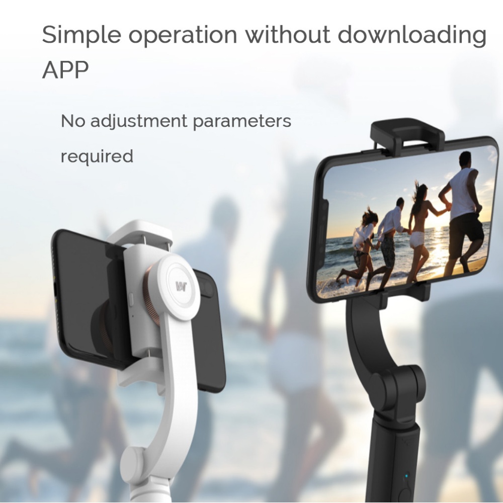 Smart Single Axis Stabilizer Stand Shockproof Head Selfie Camera Tripod Phone black - Image 3