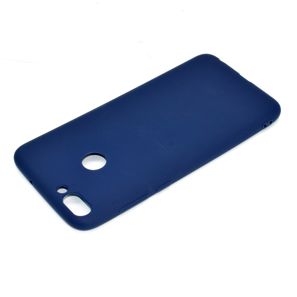 for HUAWEI Honor 9 lite Cute Candy Color Matte TPU Anti-scratch Non-slip Protective Cover Back Case Navy - Image 3