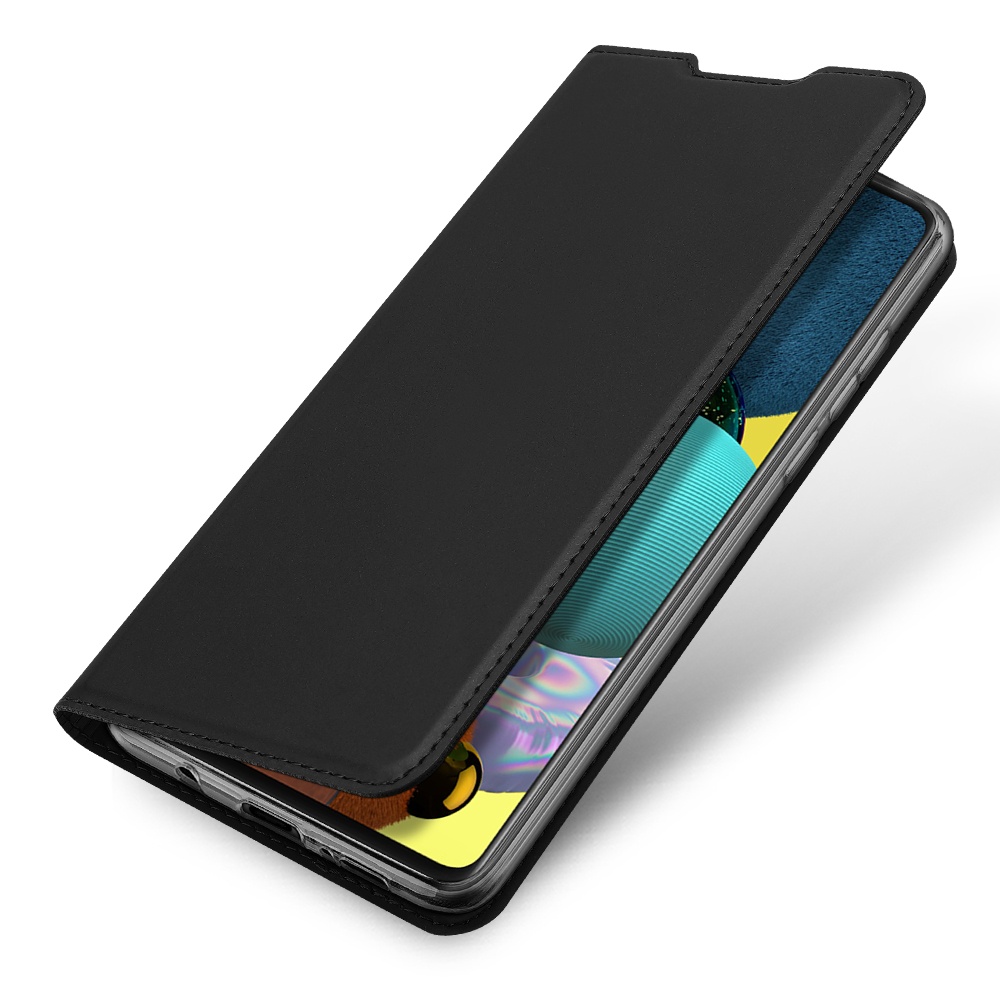 DUX DUCIS for Samsung A21s/A51 5G Magnetic Protective Case Bracket with Card Slot Leather Mobile Phone Cover black - Image 3