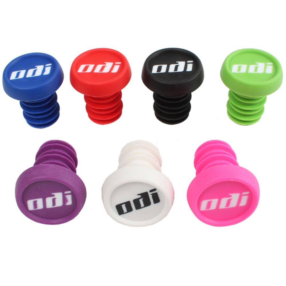 2 Pcs ODI Mountain Bicycle Grip Anti-slip Firm Handlebar Caps MTB Bike Lightweight Bar End Plugs For BMX DH FR Rose red - Image 3