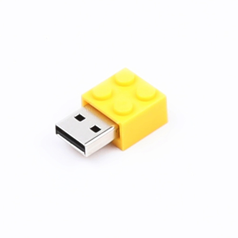 Yellow Flash Drive Building Blocks Shaped Usb 2.0 Pen Drives Menmory Stick Thumb 32GB - Image 2