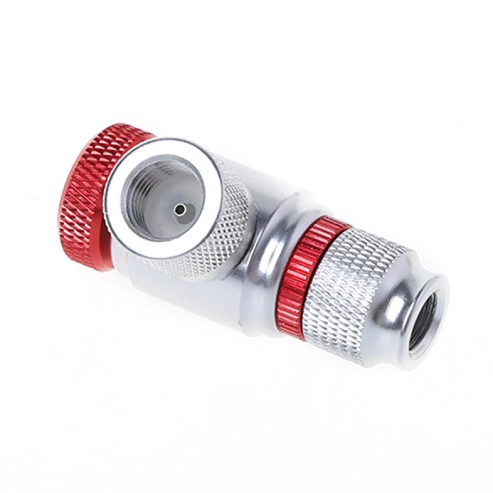 Mini Bicycle Tire Pump Aluminum Alloy CO2 Emergency Ball Inflatable Tube For US French Nozzle Knob fast filling mouth [without gas cylinder] - Image 2