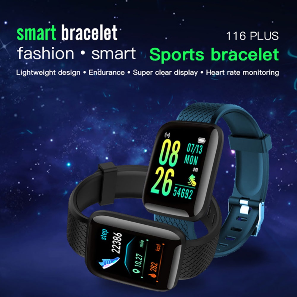 116plus Smart Watch USB Charging D13 Sport Smartwatch Trackers Blood Pressure Heart Rate Monitor - Image 4