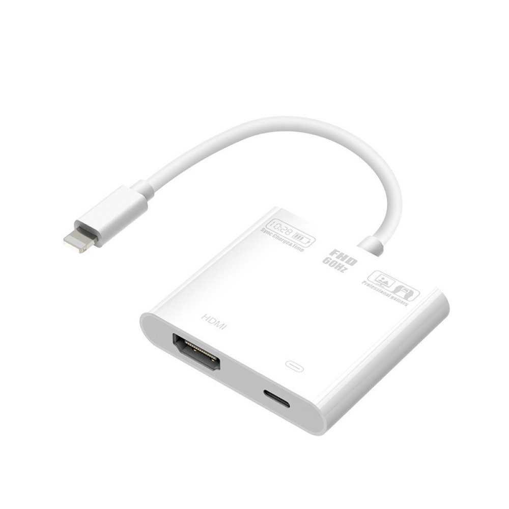 Professional HDMI Cable Adapter for Apple interface 8Pin to Digital AV Converter iPad iPhone iOS 11 10 Silver - Image 3