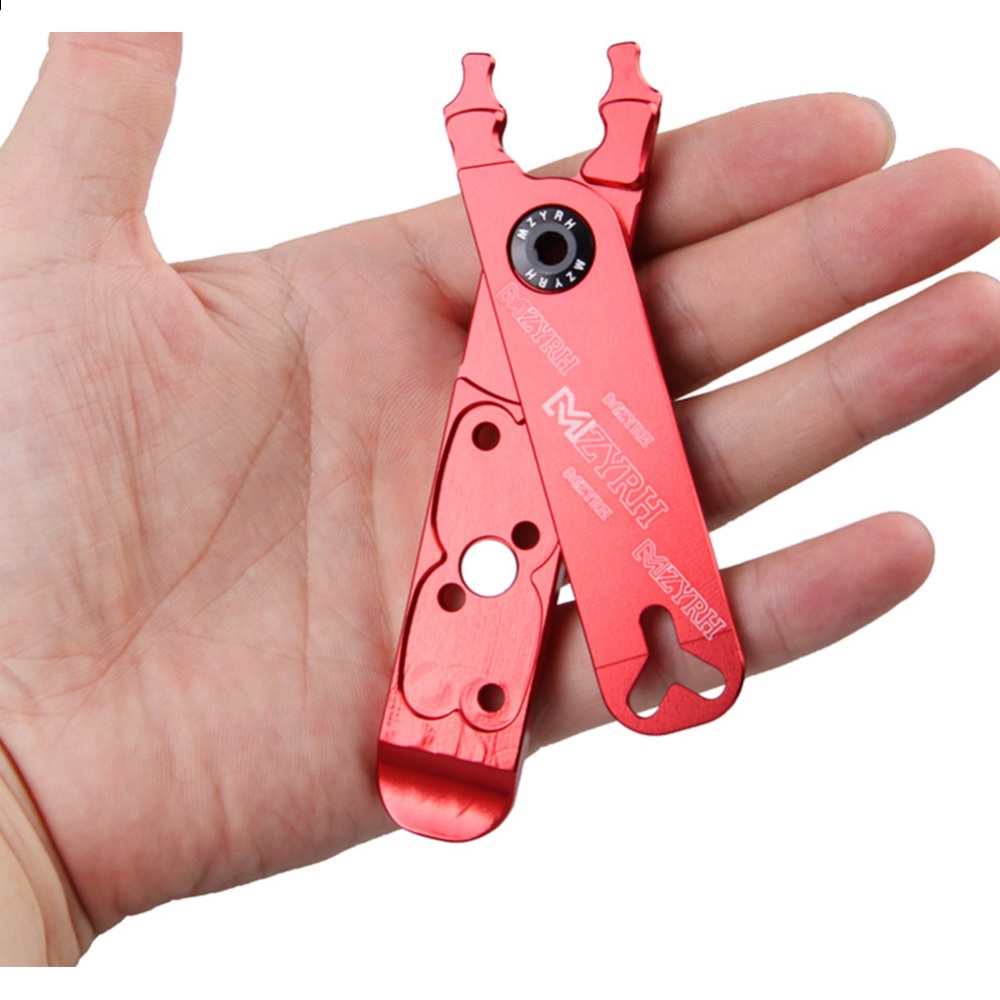 Bicycle Master link Plier Valve Tool Tire Lever Missing Link Box 4 in 1 Multifunction Tools Titanium - Image 3