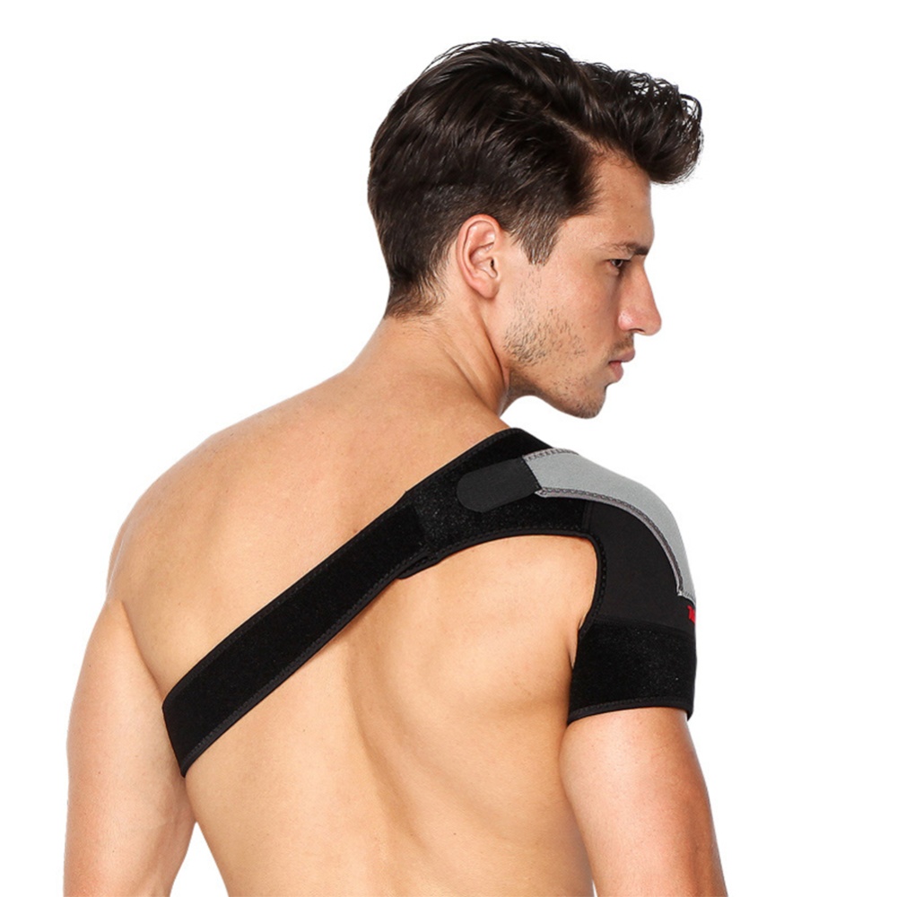 Adjustable Compression Shoulder Wrap Strap Band for Rotator Cuff Injury Prevention and Recovery Left shoulder - Image 3