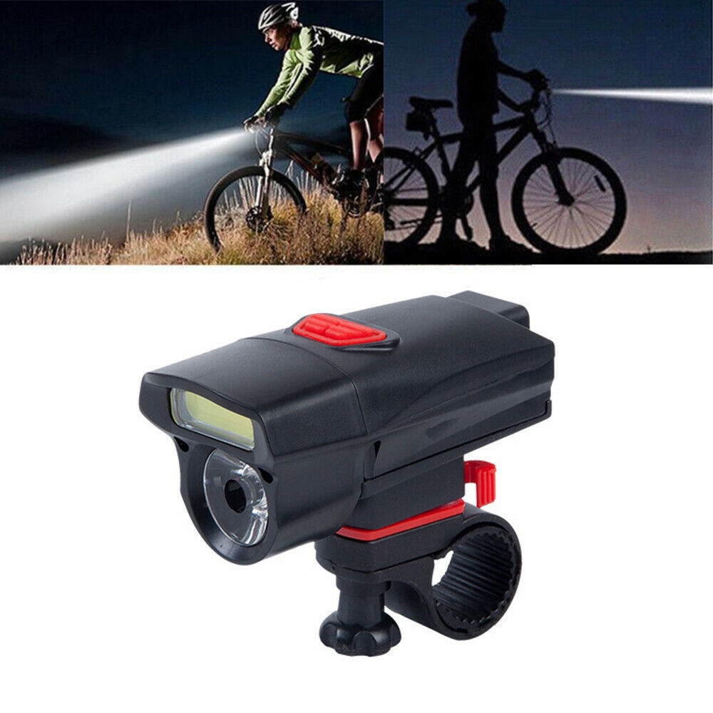 Waterproof Mountain Bike COB Headlights Road Dead Coaster Independent Double-Lamp black - Image 2