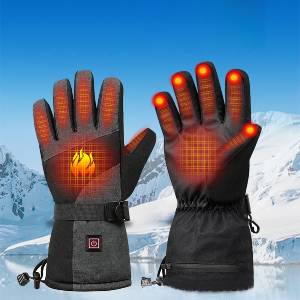 Men Women Heating Gloves Winter Electric Heated Warm for Outdoor Ski Riding Hiking - Image 3