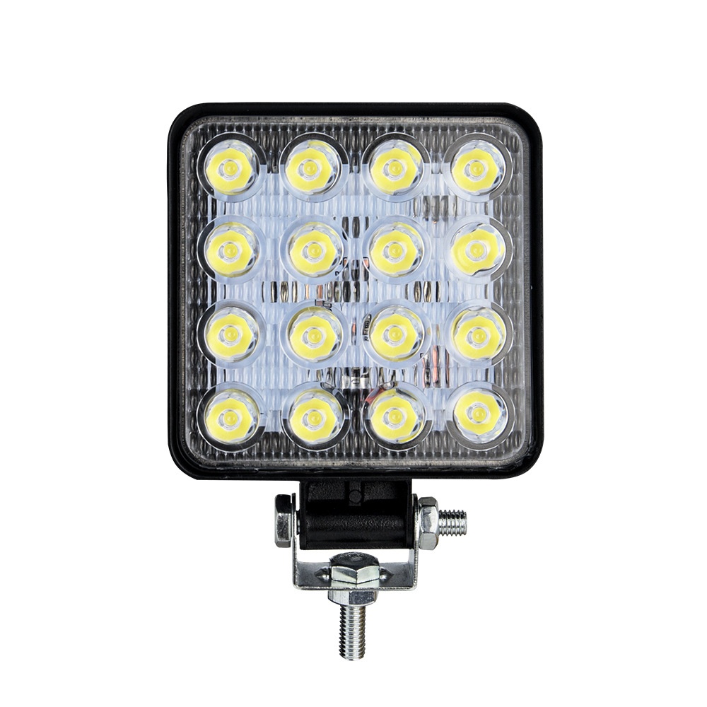 48W 6000k LED Spot Beam Square Work Lights Lamp Tractor SUV Truck 4WD 12V 24V waterproof Automobile working light White - Image 2