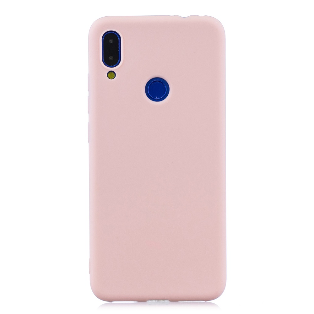 For Redmi 7 Lovely Candy Color Matte TPU Anti-scratch Non-slip Protective Cover Back Case Navy - Image 3