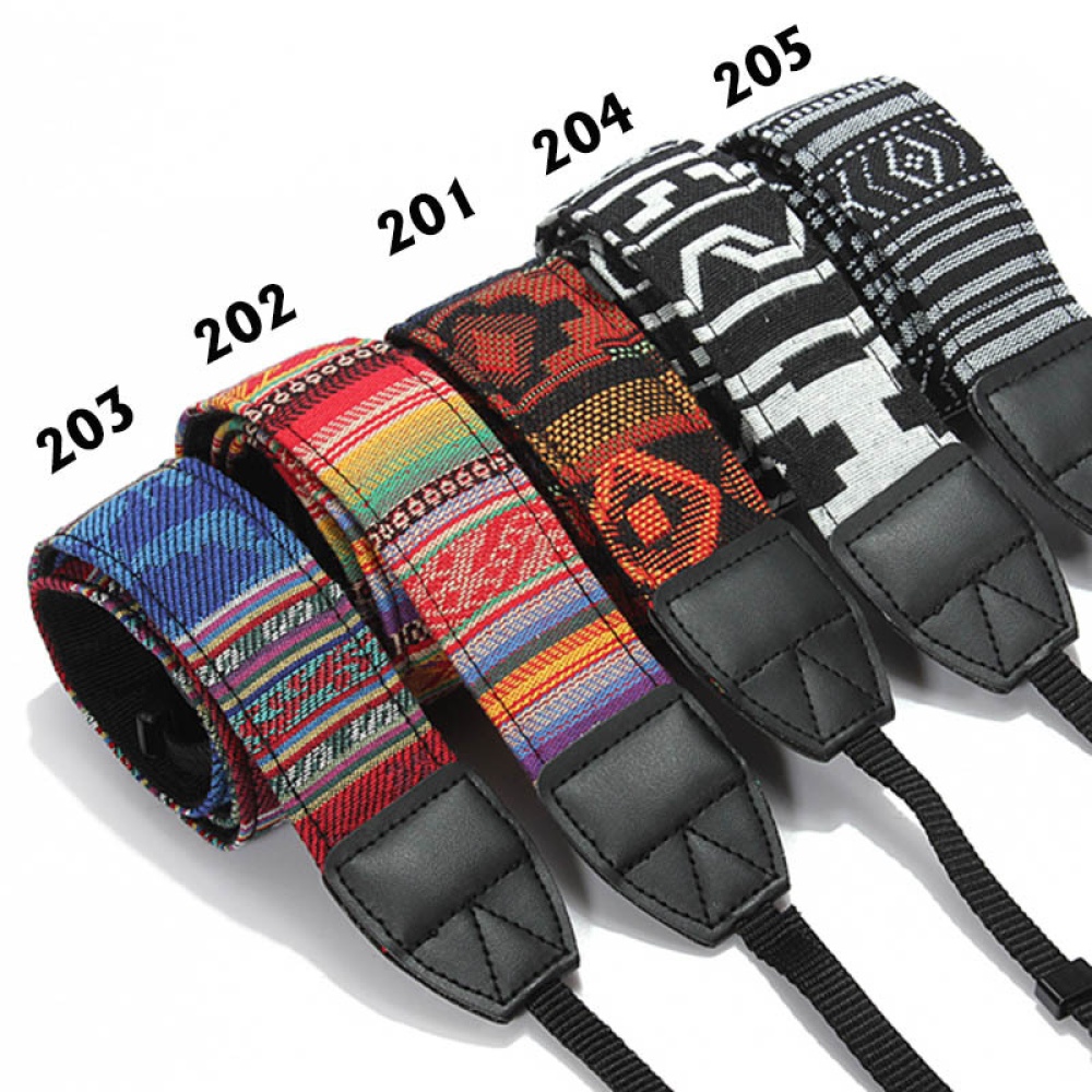 SLR Camera Strap Cloth Micro Single Digital Shoulder Ethnic Style Adjustable - Image 2