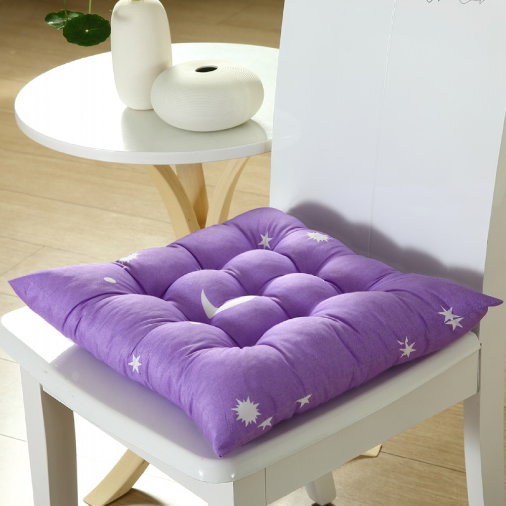 Stars Moon Printing Chair Cushion Seat Pad with Cotton Filling 40X40CM sky blue - Image 3