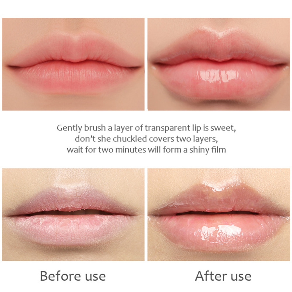 Transparent Lip Gloss Water Moisturizing Wrinkles Plumping 5g/ml - Image 3