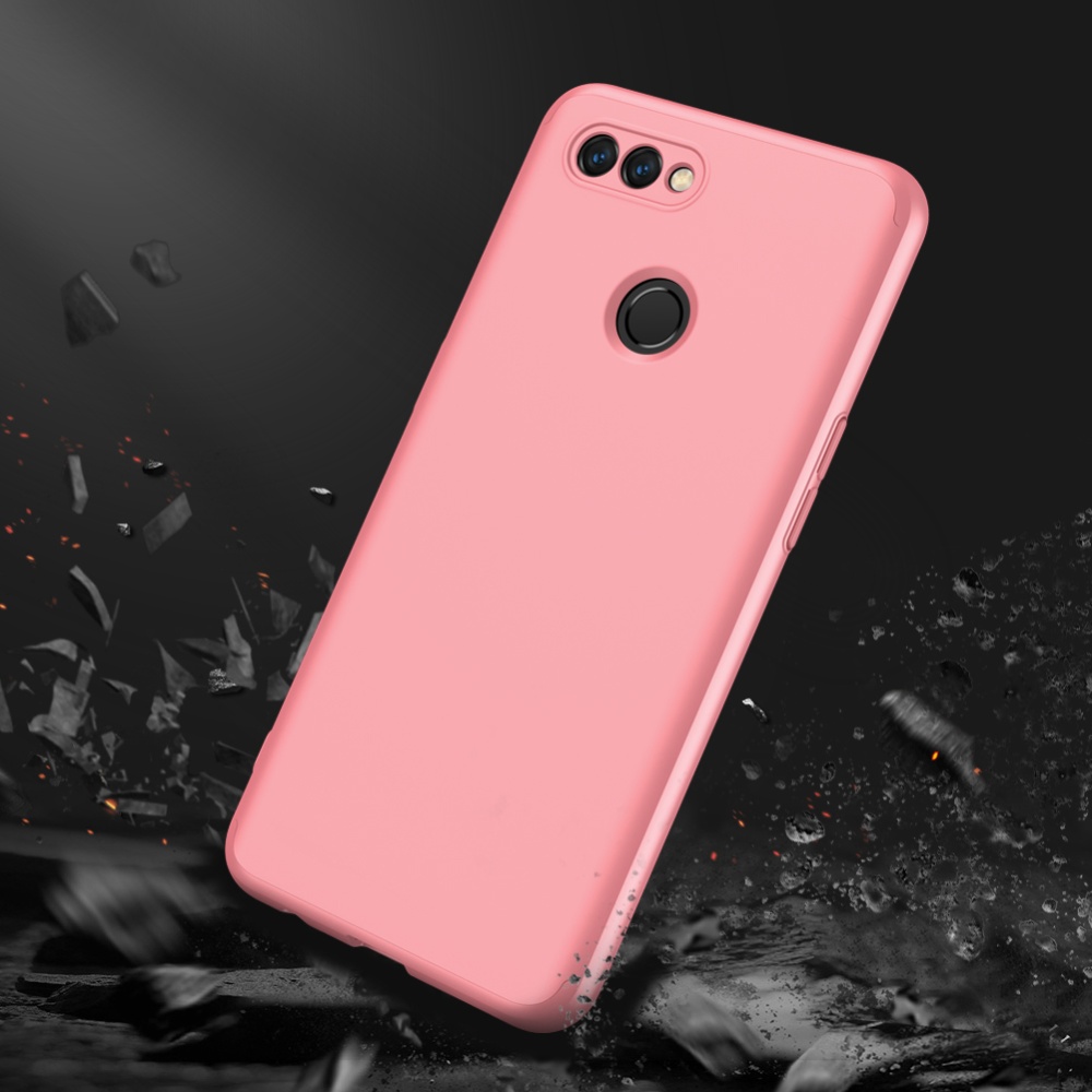 For OPPO A12 Mobile Phone Cover 360 Degree Full Protection Case Rose gold - Image 3