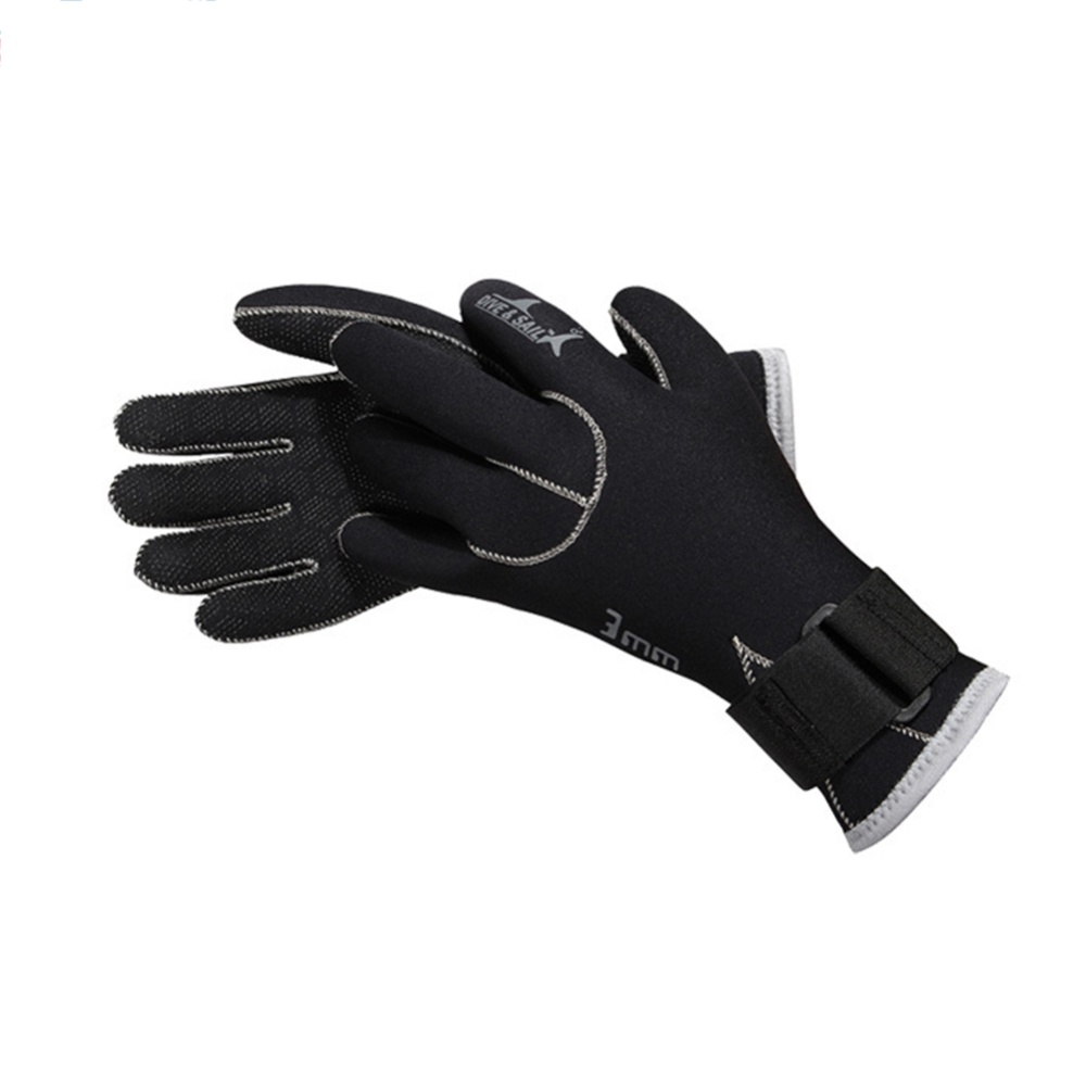 3mm Neoprene Diving Gloves for Swimming Keep Warm Anti-slip Wear-resistant Scuba Equipment black_XL