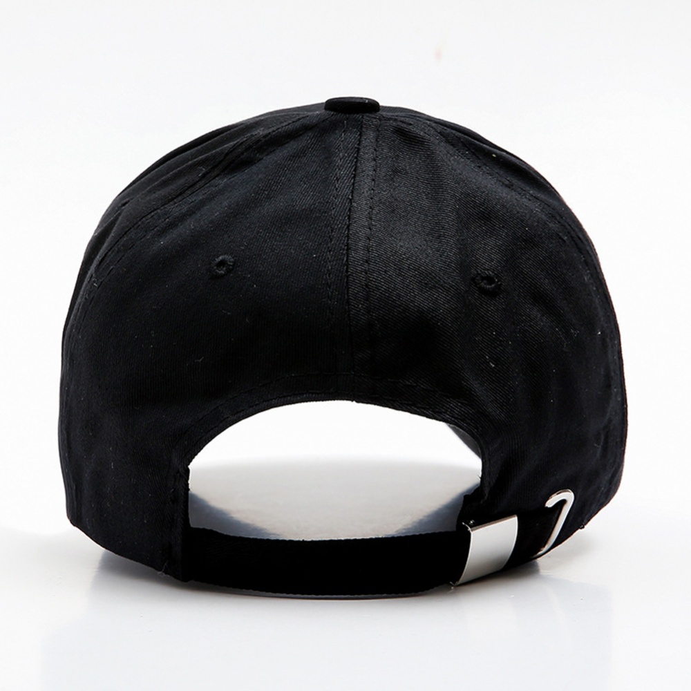 Men And Women Hat Cotton Letter Pattern Sunscreen All-match Casual Baseball Cap white_58-60cm - Image 3