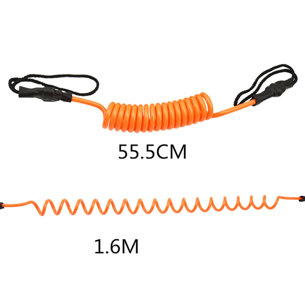 Surfing Kayak Leash Rope Boat Safety Paddle Stand Up Hand For Surfboard Orange - Image 3