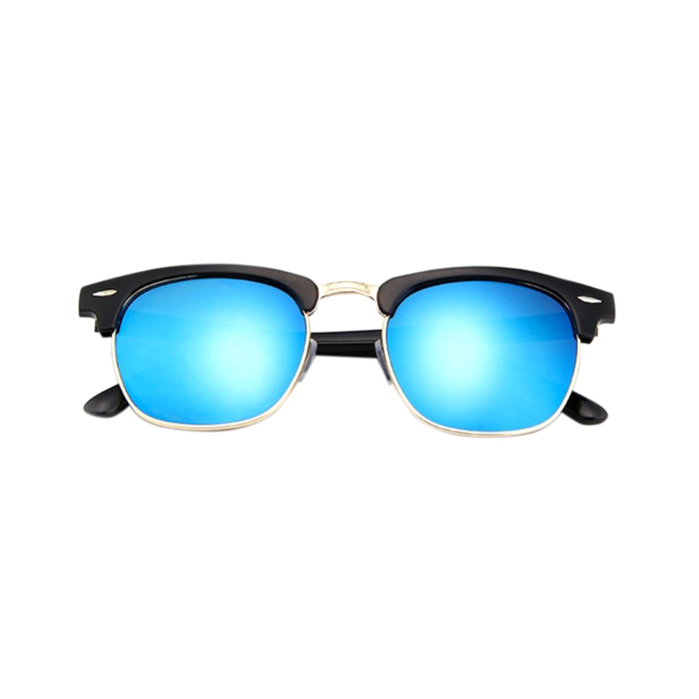 Retro Fashion Half Frame HD Mirror Lens Vintage Sunglasses for Man Woman 3016 - Image 3