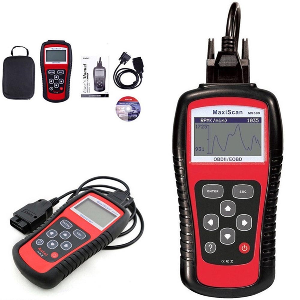 Automobile Diagnosing Instruments Code Reader Scanning Tool obd2 Real-time Data Red black - Image 2