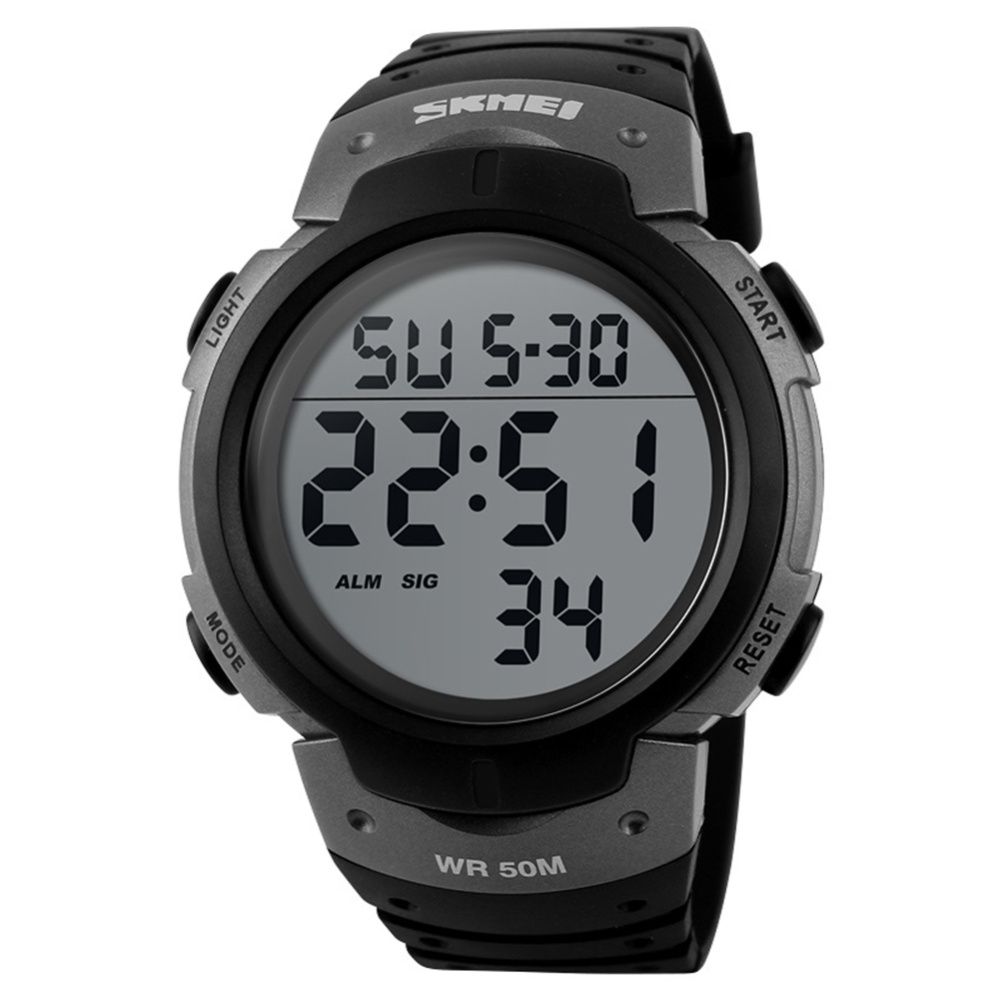 SKMEI Men Watch Luminous Waterproof Fashion Outdoor Sports Multifunctional Electronic Titanium - Image 3