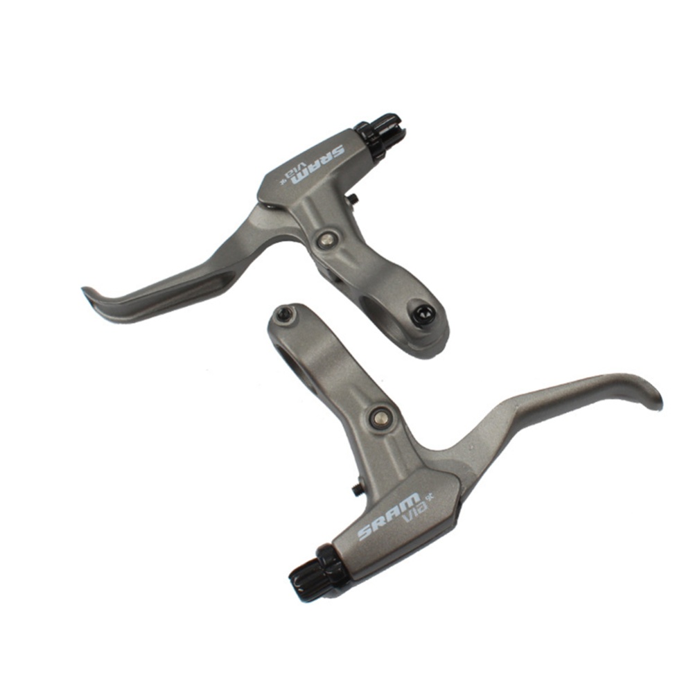 SRAM VIA Folding Bike Brake Aluminum Alloy V-brake Disc Brakes Lever Mountain Bicycle brake Handle Crank gray - Image 2