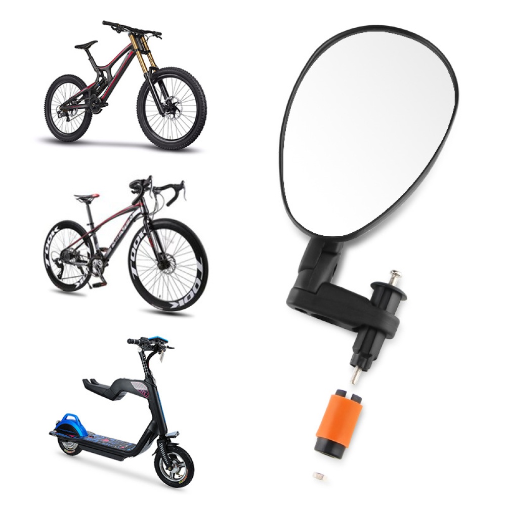 CXWXC Bicycle Rearview Mirror Road Mountain Bike Handlebar Rear View Glass Wide Angle Reflector Bar Ends Accessories CX-01 single_One size - Image 3