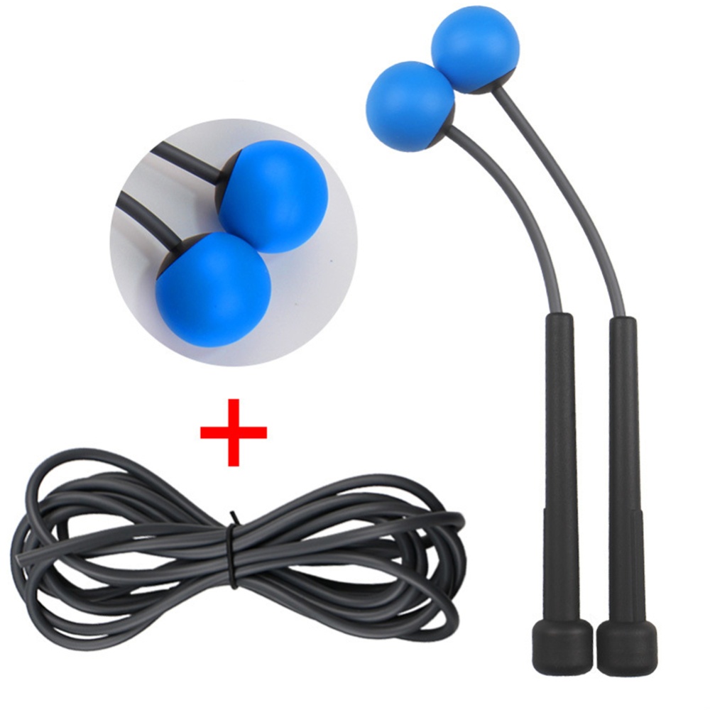 2 in 1 Wireless Skipping Rope Indoor Gym Fitness Cordless Skipping Rope Burning Calorie blue - Image 3