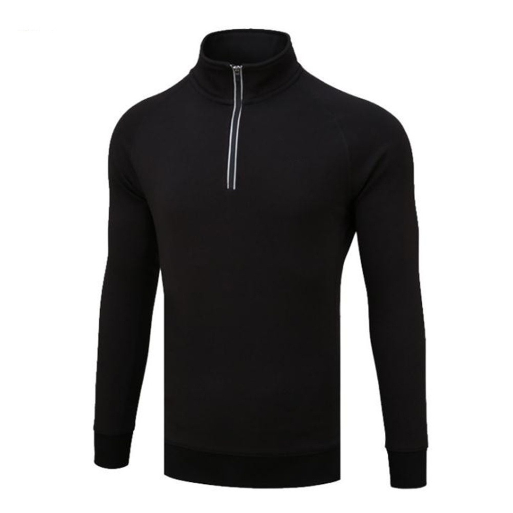 Golf Autumn Winter Sweater Male High Collar Long Sleeve Simier Thicken Warm Clothes YF108 black plus blouse_XL - Image 2