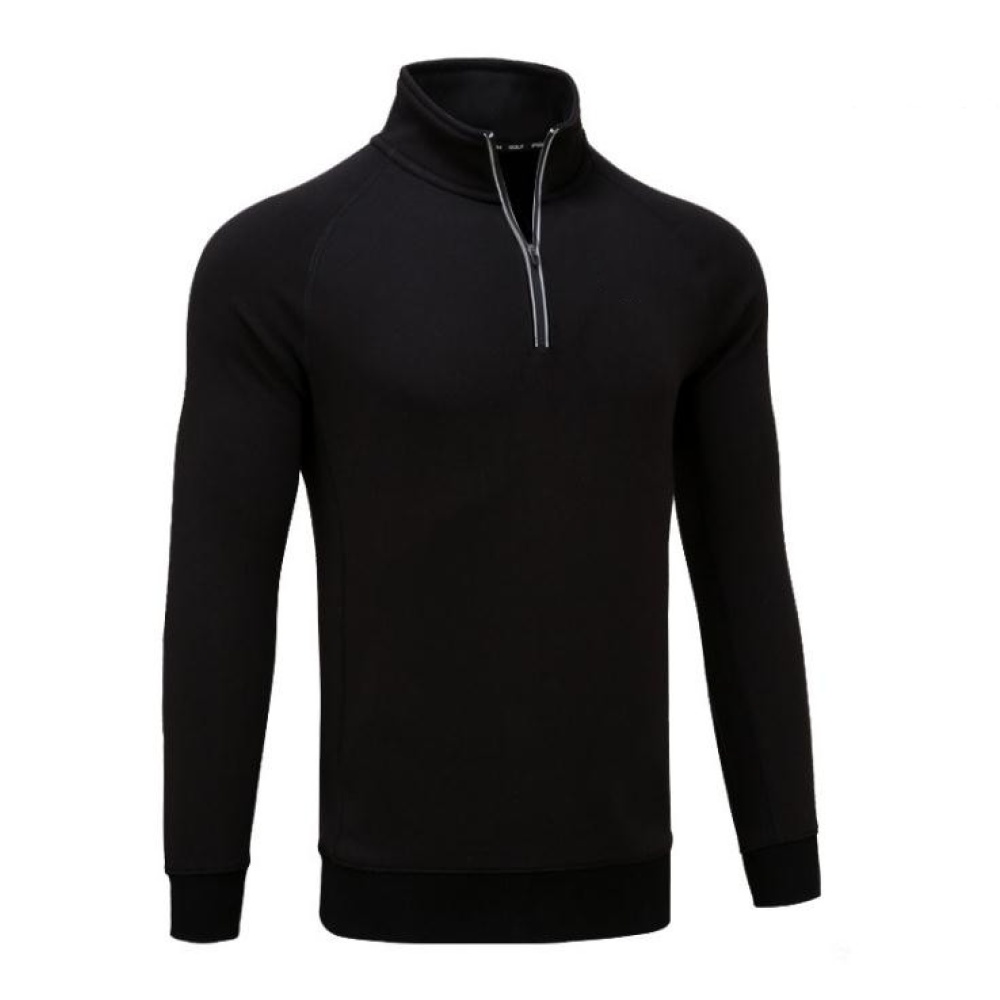 Golf Autumn Winter Sweater Male High Collar Long Sleeve Simier Thicken Warm Clothes YF108 black plus blouse_XL - Image 3