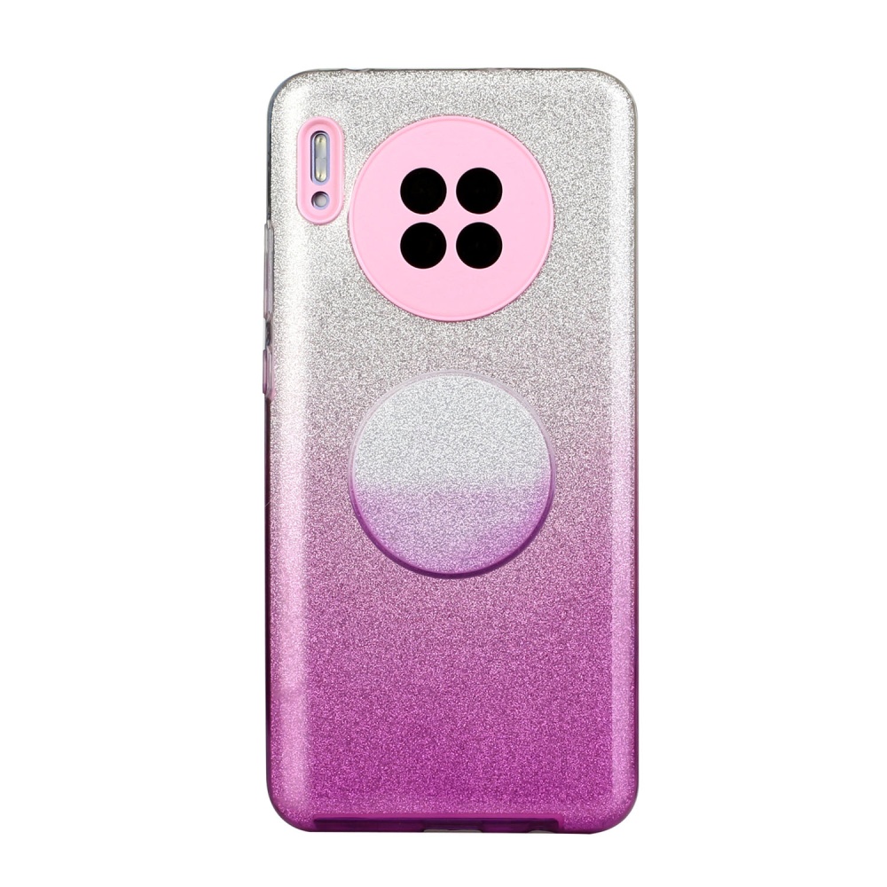 For HUAWEI Mate 30/Nova 5I pro/Mate 30 Pro/PSmart /Y5P/Y6P 2020 Phone Case Gradient Color Glitter Powder Cover with Airbag Bracket purple - Image 3