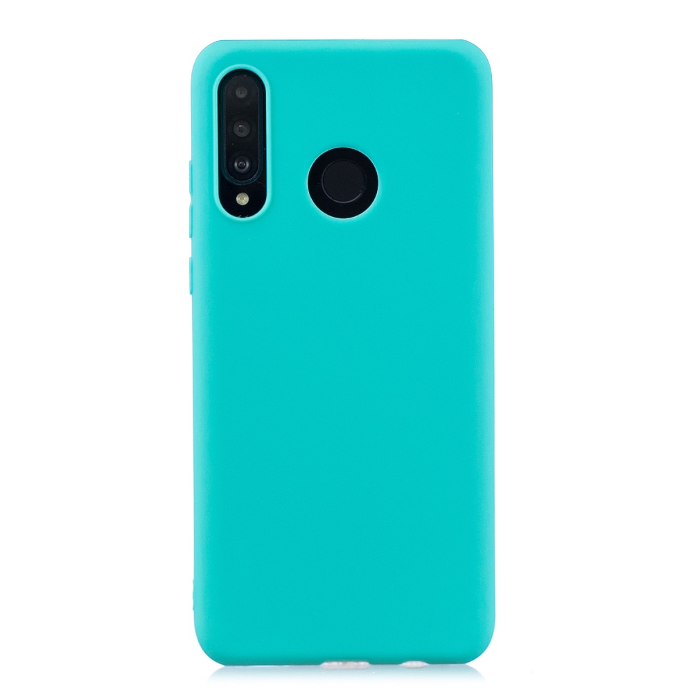 For HUAWEI P30 LITE/NOVA 4E Lovely Candy Color Matte TPU Anti-scratch Non-slip Protective Cover Back Case Light blue - Image 3