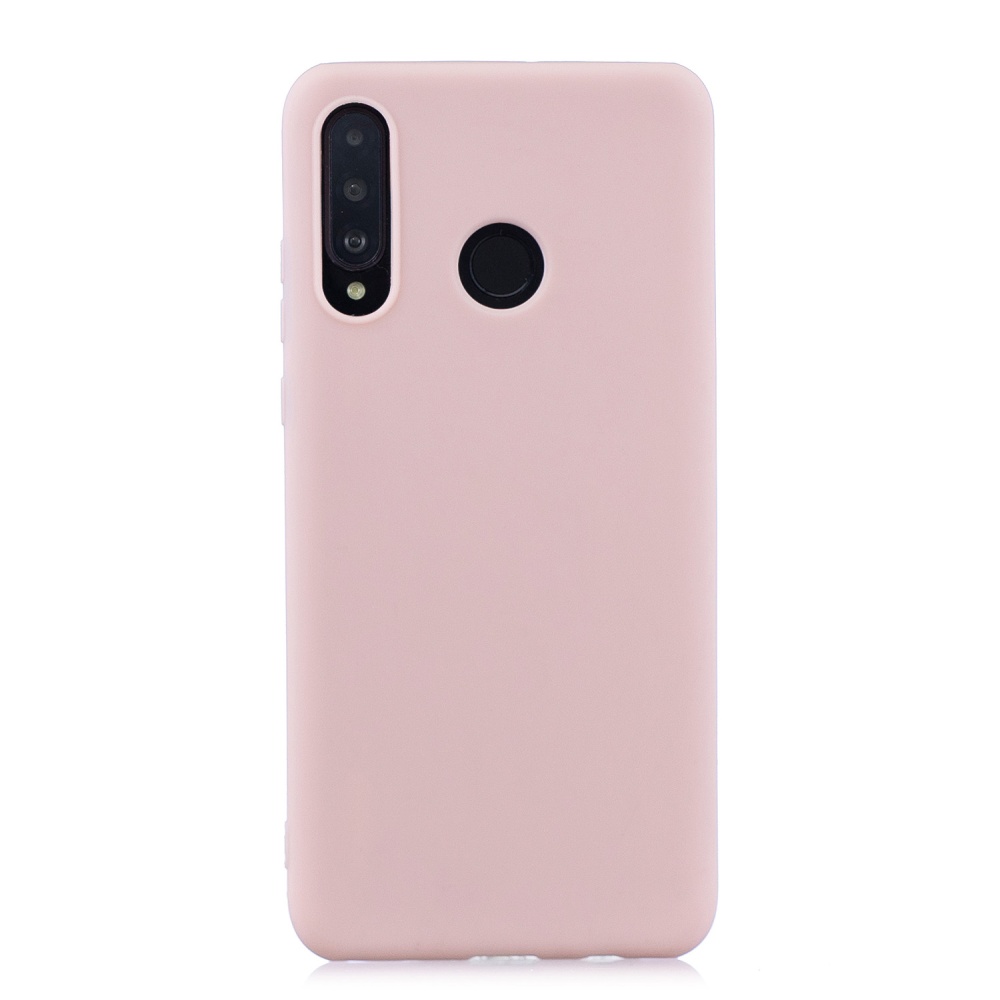 For HUAWEI P30 LITE/NOVA 4E Lovely Candy Color Matte TPU Anti-scratch Non-slip Protective Cover Back Case red - Image 3