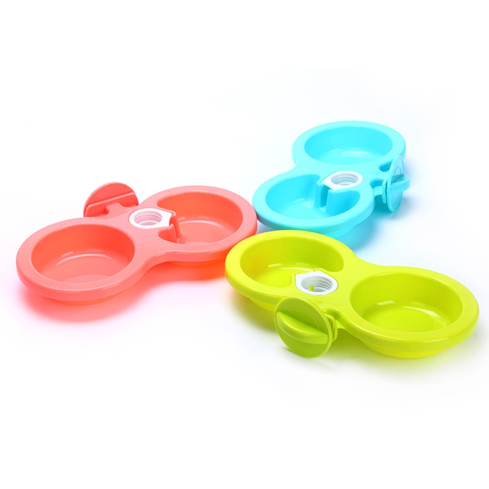 Candy Color Automatic Water Drinking Feeding Bowl for Dog Cat Pet Cage Hanging blue_small - Image 2