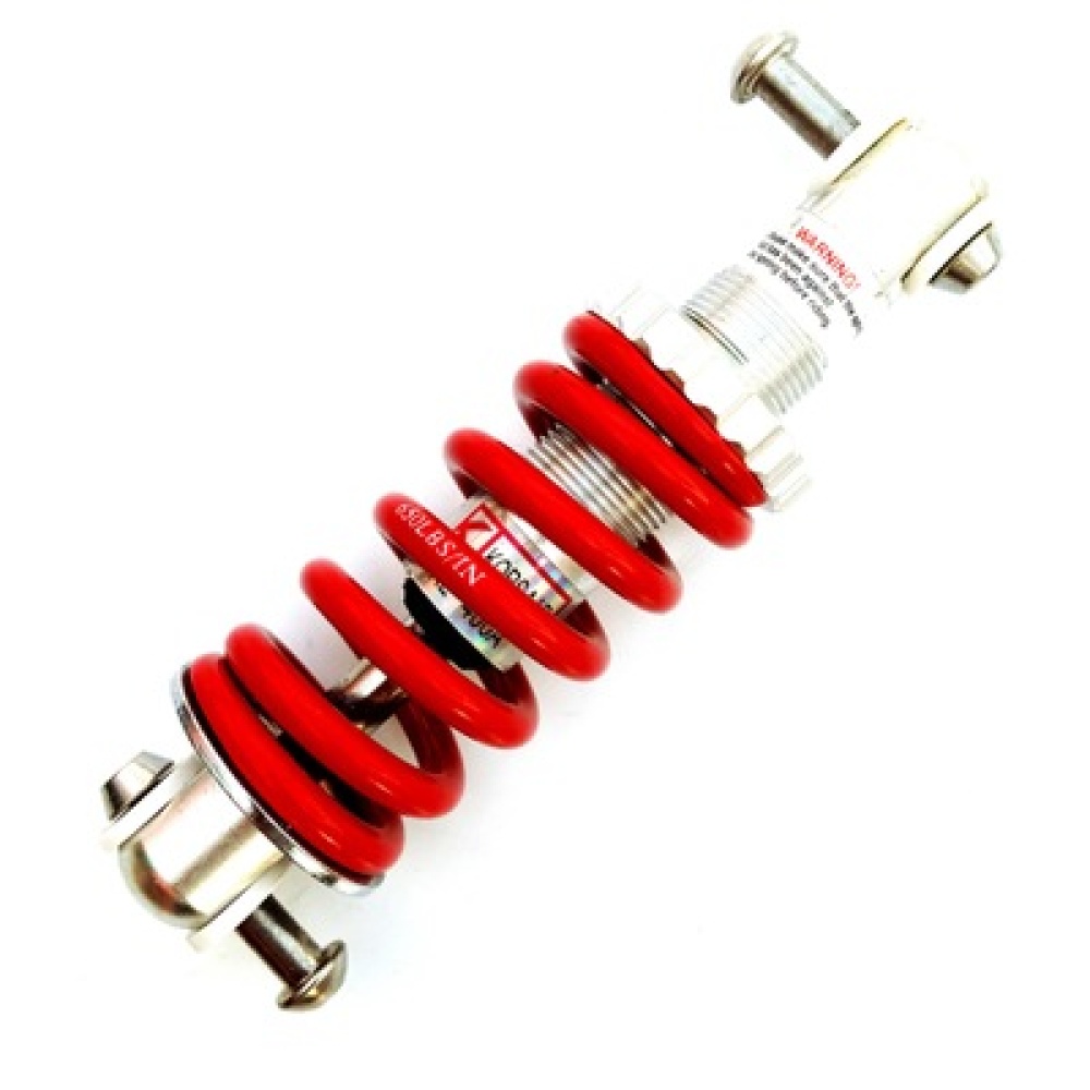 MTB Mountain Bike Metal Rear Suspension Bumper Spring Shock Absorber Bicycle Parts 125 red - Image 3