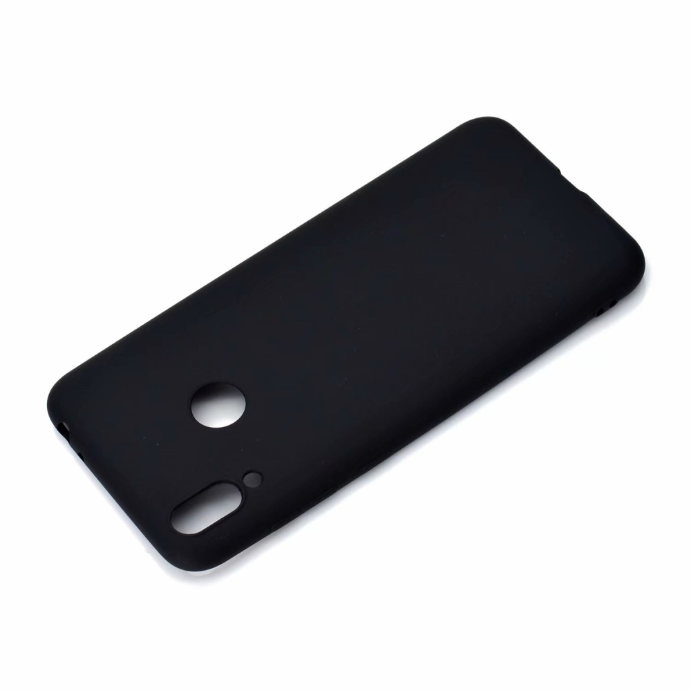 For HUAWEI Honor 8C Lovely Candy Color Matte TPU Anti-scratch Non-slip Protective Cover Back Case black - Image 3