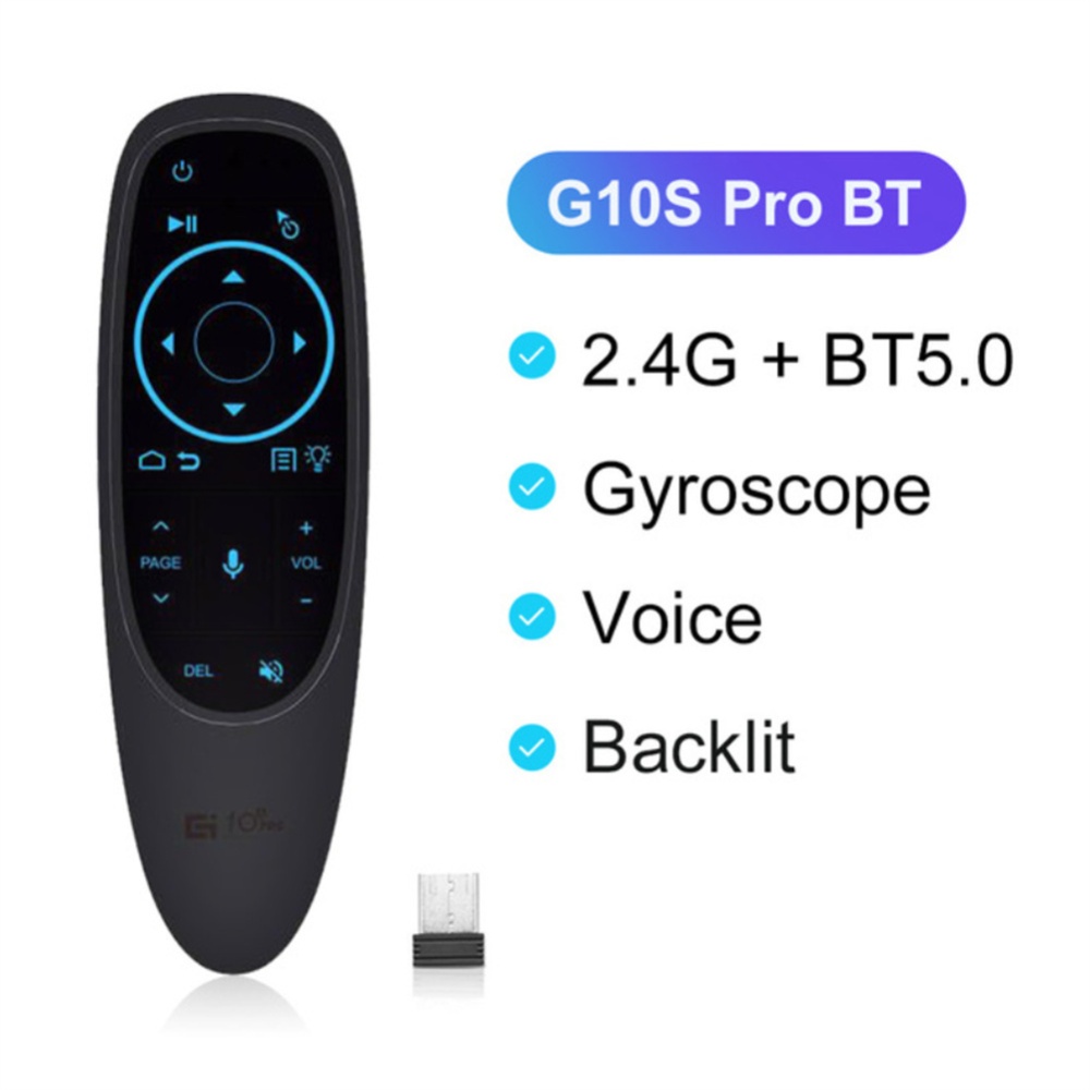 Smart Voice Remote Control Wireless Air Fly Mouse 2.4g G10 G10s Pro Gyroscope Ir Learning Compatible For Android Tv Box G10S BT - Image 4