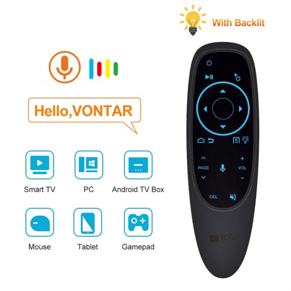 Smart Voice Remote Control Wireless Air Fly Mouse 2.4g G10 G10s Pro Gyroscope Ir Learning Compatible For Android Tv Box G10S BT - Image 3