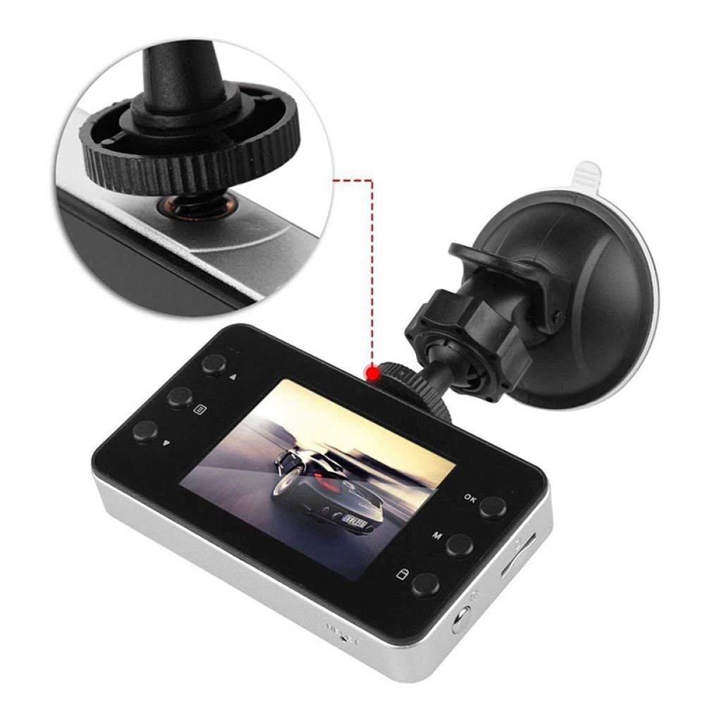 K6000 Hd 1080p Driving Recorder With Lamp Night Vision Car Surveillance Camera Black - Image 2