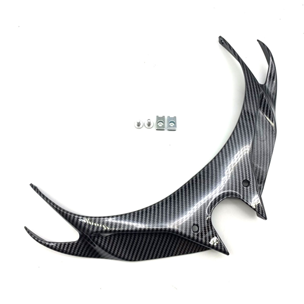 Motorcycle Wind Flow Fixing Wing Front Fairing Pneumatic Lip Cover for KAWASAKI NINJA250/400 Carbon fiber - Image 2