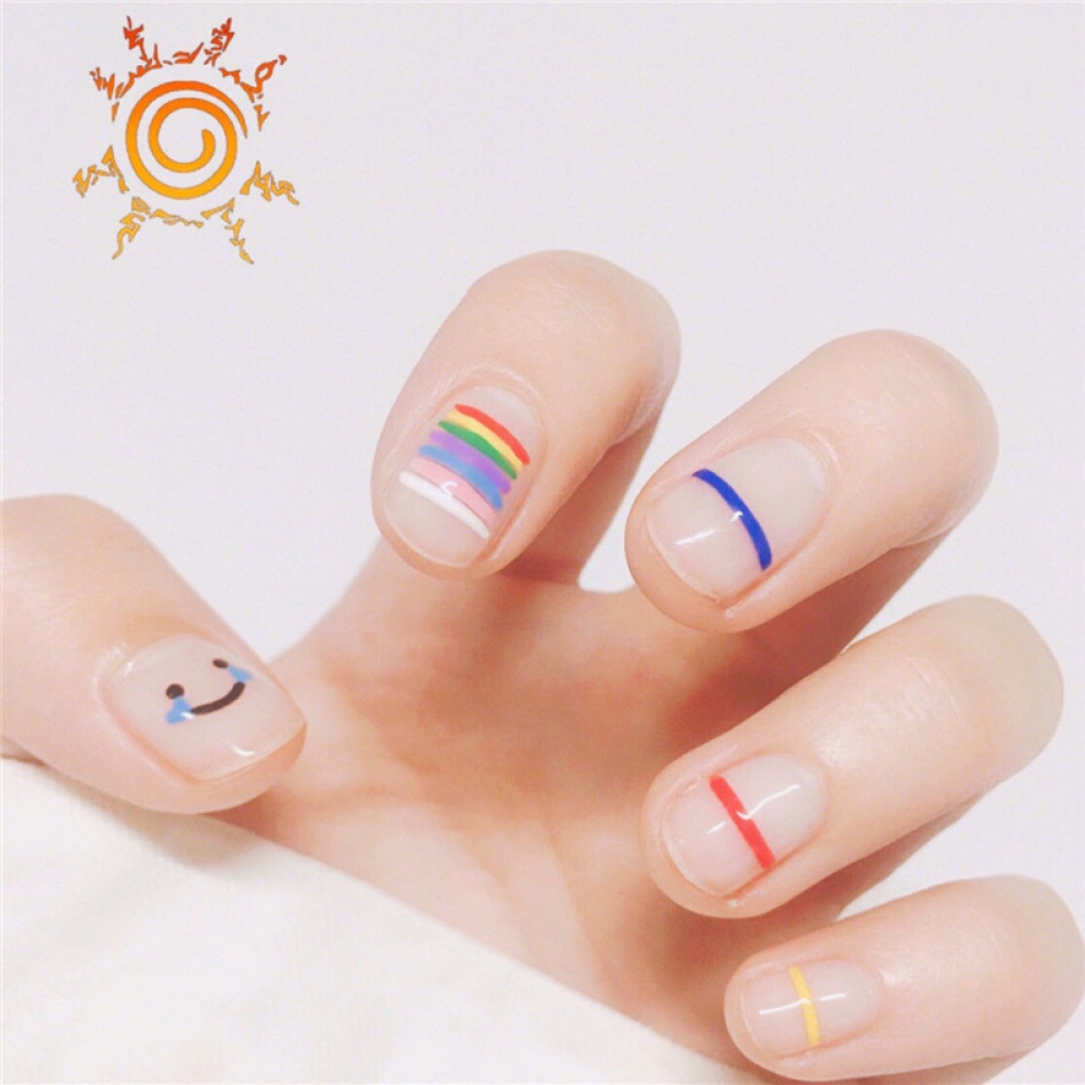 14 Pcs Nail Sticker Waterproof Beauty Nails Decal YW-384 - Image 2