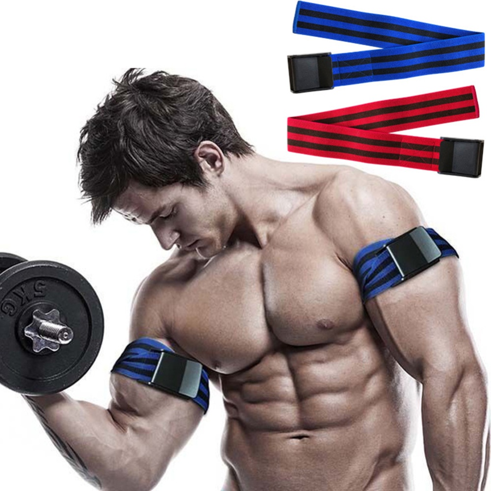 Occlusion Wraps Pro Resistance Bands Fitness Arm Leg Blaster Elastic Exercise for Blood Flow Restriction Training blue - Image 3