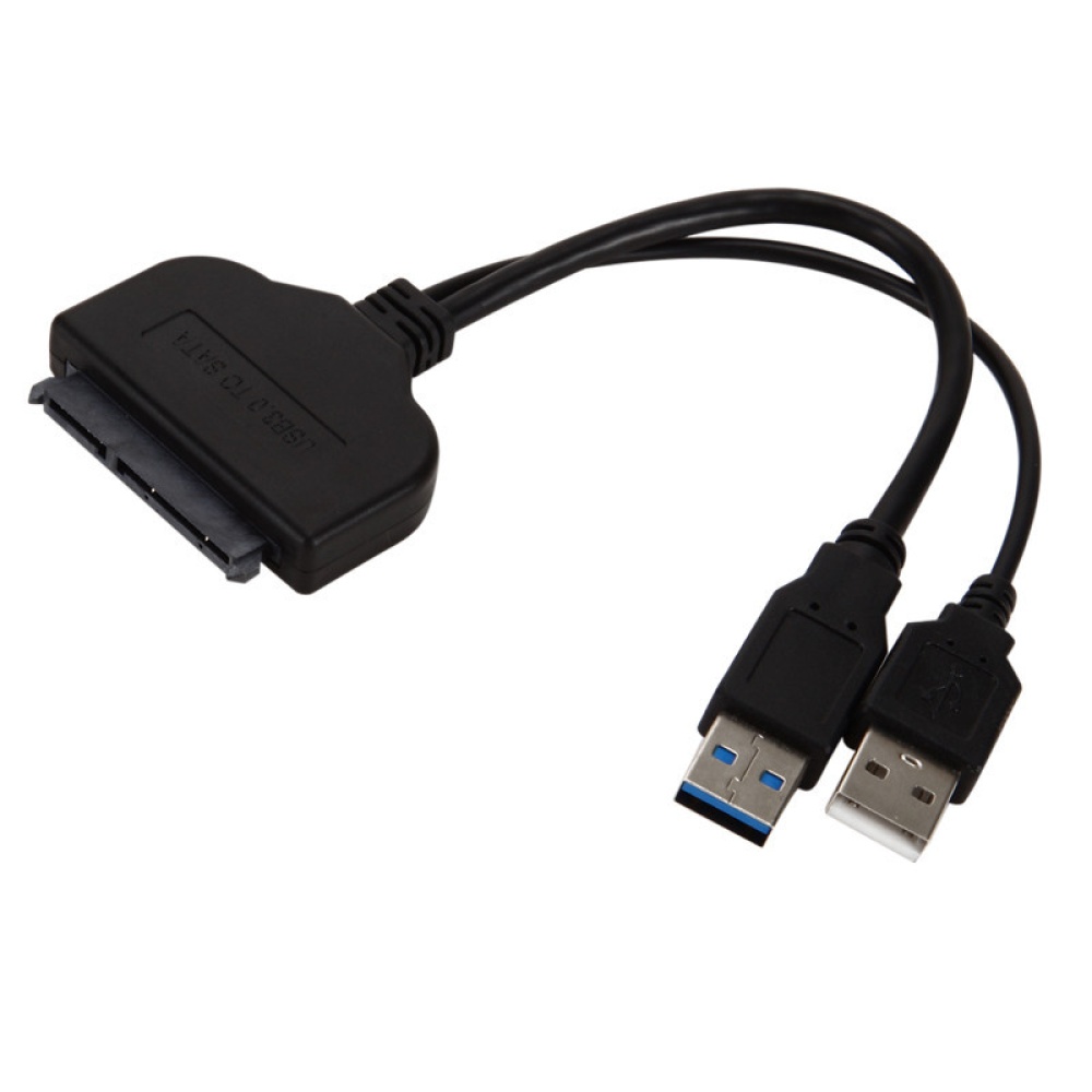 USB 3.0 To SATA 7+15 Pin Adapter Cable for 2.5 Inch HDD SSD 20/25CM black - Image 3