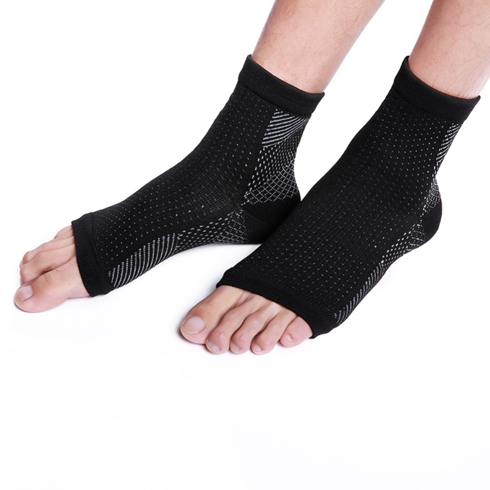 1Pair Medical Plantar Fasciitis Socks with Arch Joint Support Sports Compression Foot Sleeves for Women & Man red - Image 3