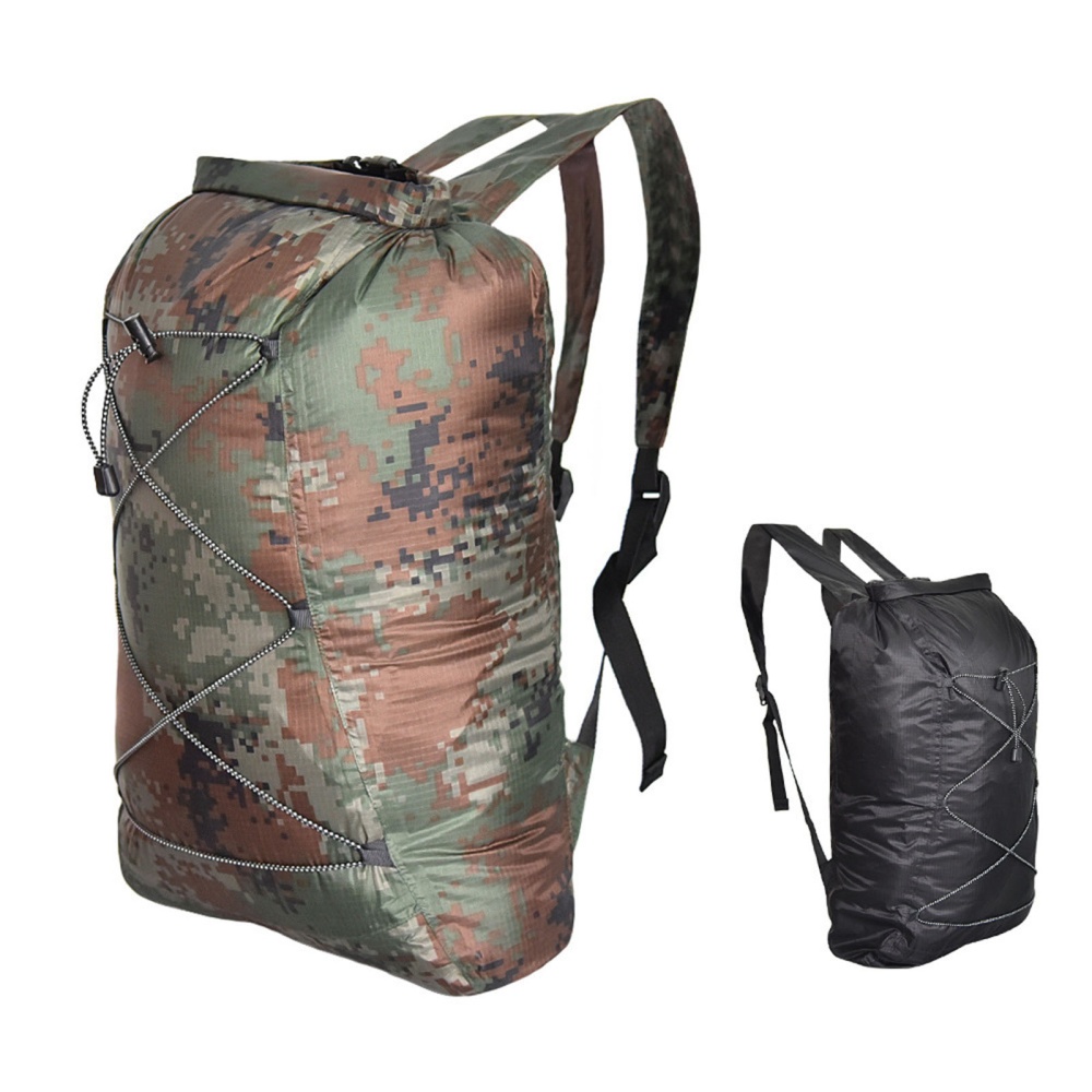 23l Outdoor Camping Backpack For Men Women Waterproof Folding Hiking Boating Fishing Traveling ACU camouflage 23L - Image 3