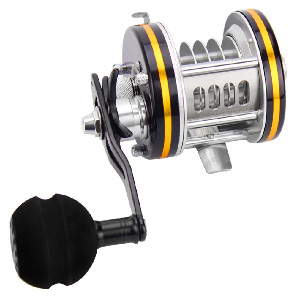 Full Metal Drum Reels Casting Large Model Big Fish Trolling Reel Deep Sea Iron 3/4/5/6/8/10 holes Ice Fishing 6-hole anchor fish wheel (MY-6 - Image 3