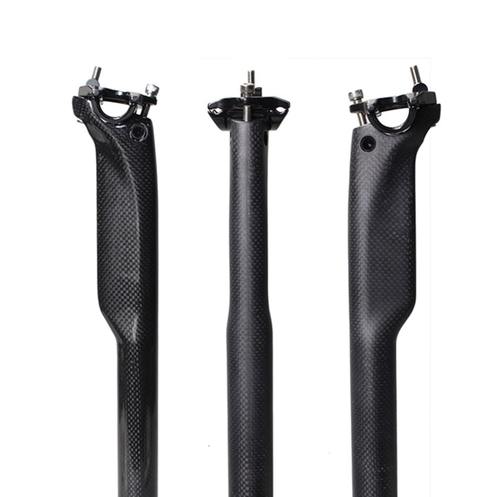 Carbon Fiber Bike Seat Post Bicycle Tube for Road Matt 27.2/30.8/31.6 x 350mm/400mm Matt_30.8-400mm - Image 2