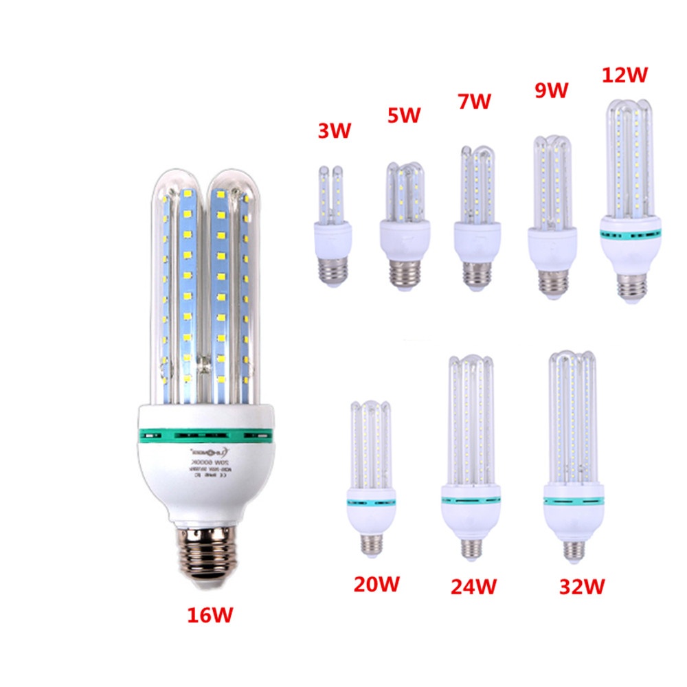 LED U Type Warm Light Corn Bulb 85-265V E27 - Image 3