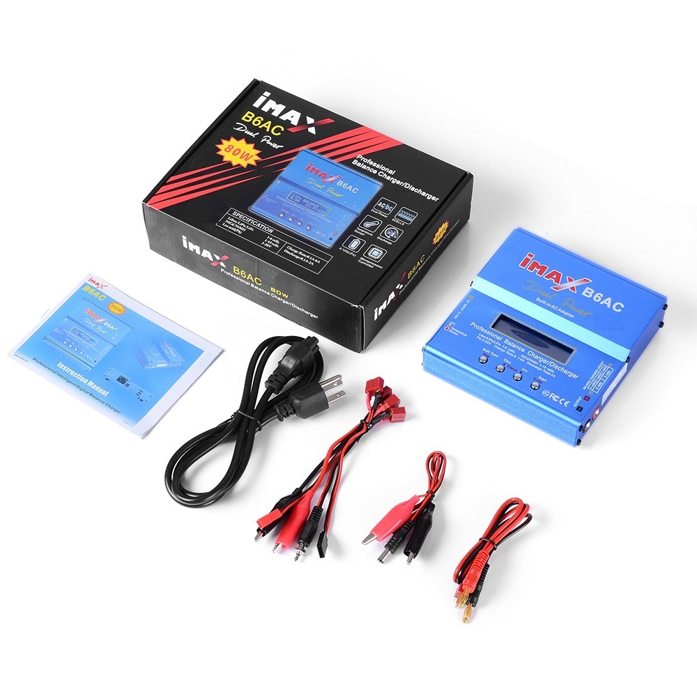 IMax B6 Digital LCD Screen Lipo NiMh Battery Balance Charger for Batteries / Li-ion LiFe NiCd Pb Lead Acid UK plug - Image 3