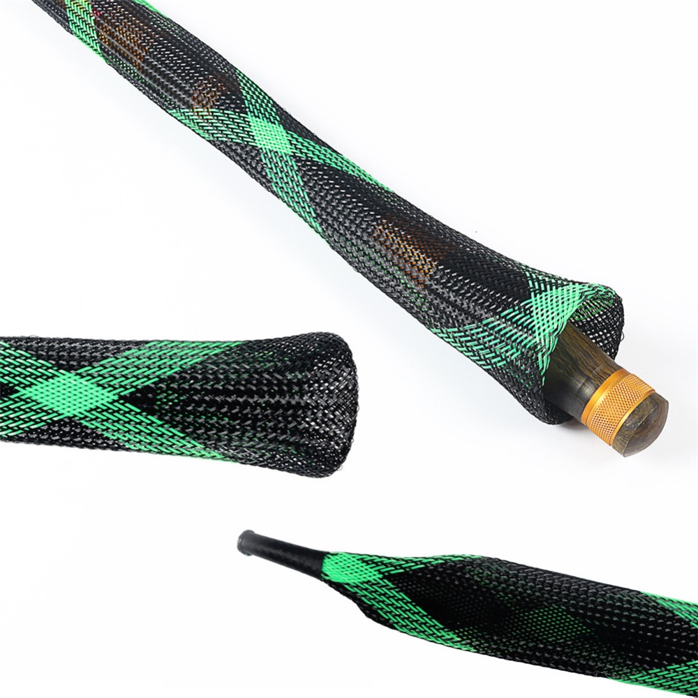 Storage Bag Multicolor Anti-scratch Telescopic Fishing Rod Protection Black green - Image 3